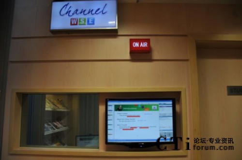 华尔街英语学习中心内的华尔街英语“Channel WSE”