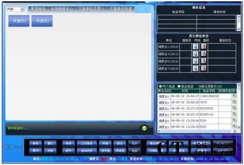 图：普通调度权限登录后的界面